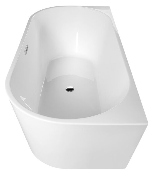 Aqualine Aqualine, TAJO falra szerelhető álló kád 170x80cm, fehér, E1980