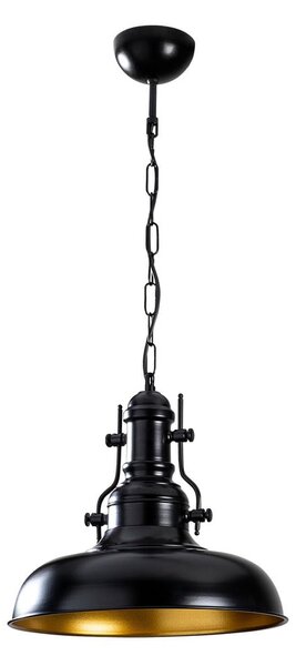 Fekete függőlámpa fém búrával ø 32 cm Detroit – Opviq lights
