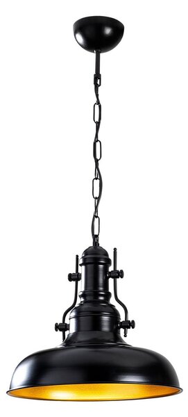 Fekete függőlámpa fém búrával ø 32 cm Detroit – Opviq lights