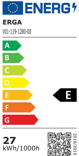 Erga Evelyn, LED tükör 120x80cm, 3105 lm, 6500K, háttérvilágítás, ERG-V01-119-1280-00