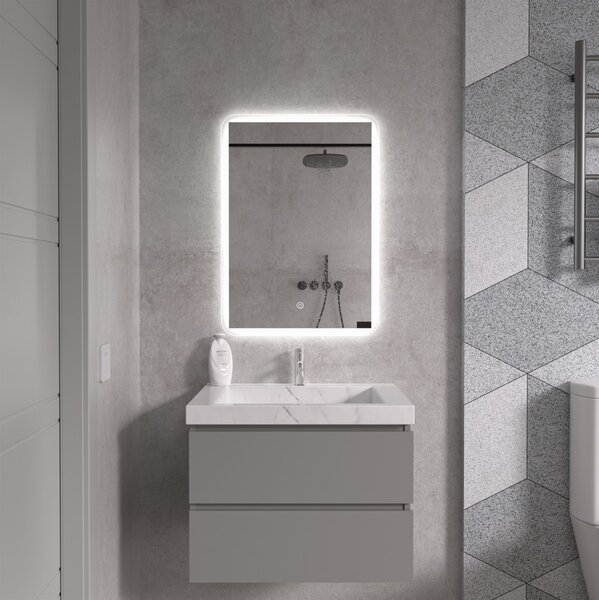 Erga Ava, LED tükör 50x70cm, 1840 lm, 6500K, első/hátsó világítás, ERG-V01-120-5070-00