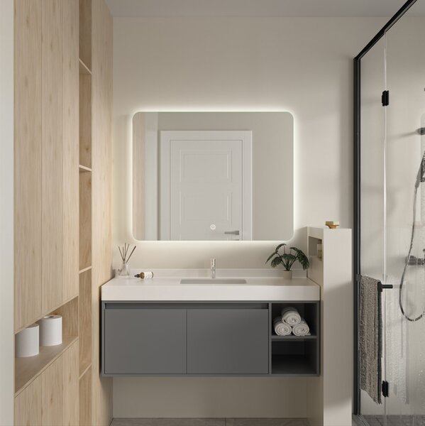 Erga Evelyn, LED tükör 100x80cm, 2760 lm, 6500K, háttérvilágítás, ERG-V01-119-1080-00