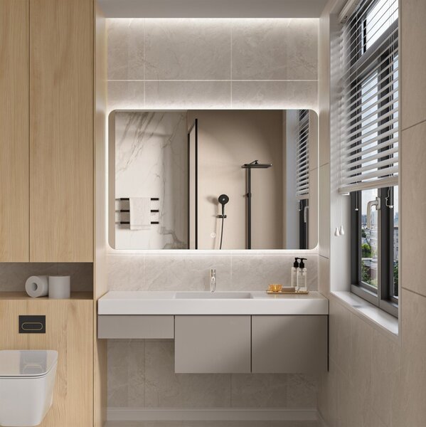 Erga Evelyn, LED tükör 120x80cm, 3105 lm, 6500K, háttérvilágítás, ERG-V01-119-1280-00