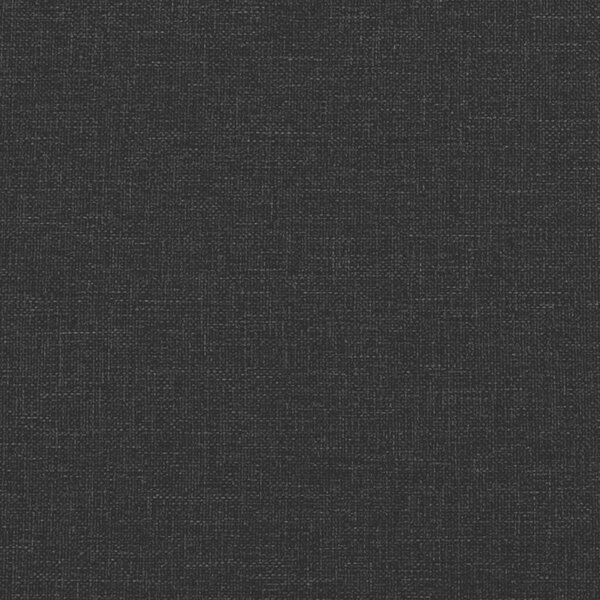 VidaXL fekete szövetpad háttámlával 120 x 62 x 75,5 cm