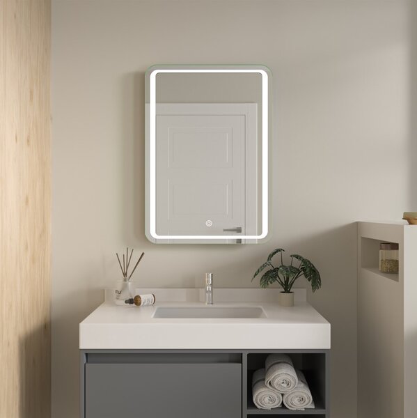 Erga Mia, LED tükör 50x70cm, 1840 lm, 6500K, első/hátsó világítás, ERG-V01-117-5070-00