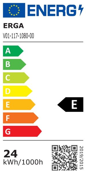 Erga Mia, LED tükör 100x80cm, 2760 lm, 6500K, első/hátsó világítás, ERG-V01-117-1080-00