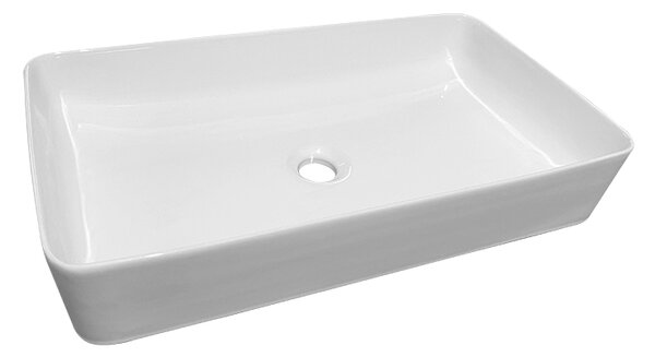 Erga Barbara, asztali mosogató 600x370x130 mm, fehér fényes, ERG-V03-YT-060-WH