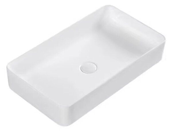 Erga Barbara, asztali mosogató 600x370x130 mm, fehér fényes, ERG-V03-YT-060-WH