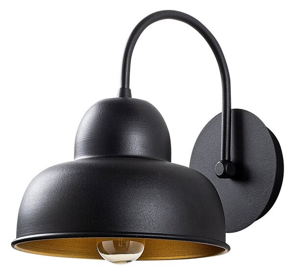 Fekete fali lámpa ø 20 cm Multan – Opviq lights