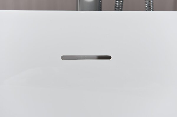 Erga Zara, sarok szabadon álló kád 150x75 cm + leeresztő csavar, jobb, fehér fényes, ERG-Zara-150075R-WH-WH
