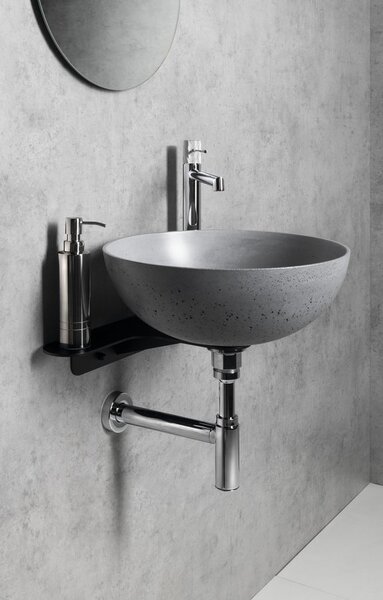 Sapho Sapho, FORMIGO beton munkalap mosogató, alapozó 39cm, szürke, FG317