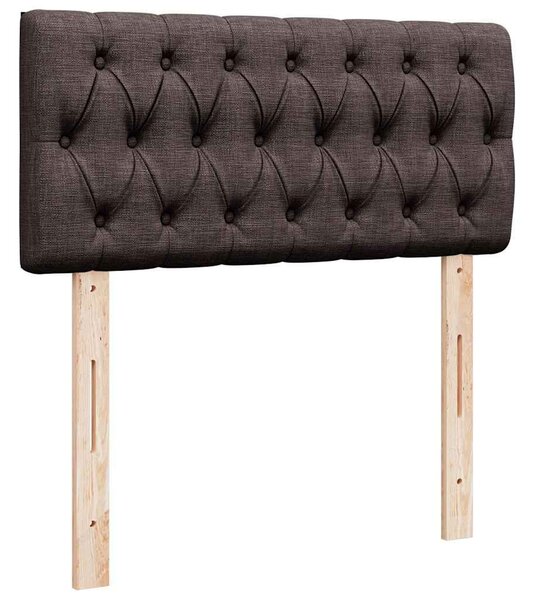 VidaXL Ottomán ágy matraccal sötétbarna 100x200 cm szövet