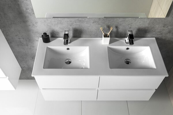 Aqualine Aqualine, PANEDA mosogató szekrény 119x55x45,2cm, fehér, PN212
