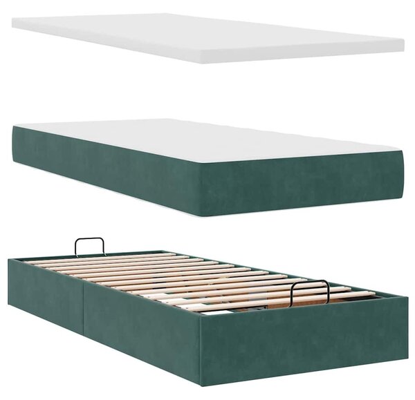 VidaXL Ottoman Ágy - Bársony - 160x200 cm