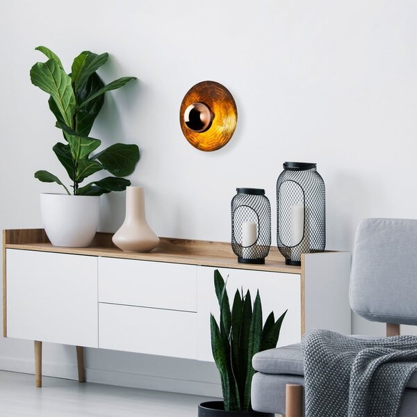 Rézszínű fali lámpa ø 38 cm Kurt – Opviq lights