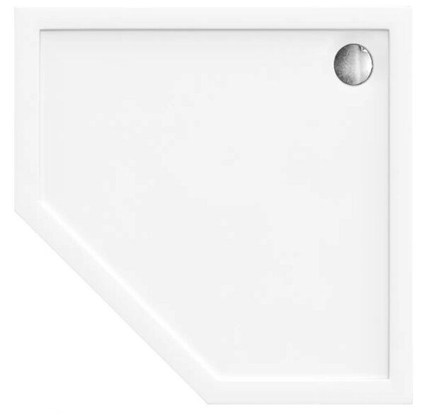 Rea Diamond - Akril zuhanytálca 80 x 80 x 5 cm + szifon, fehér, REA-K8544