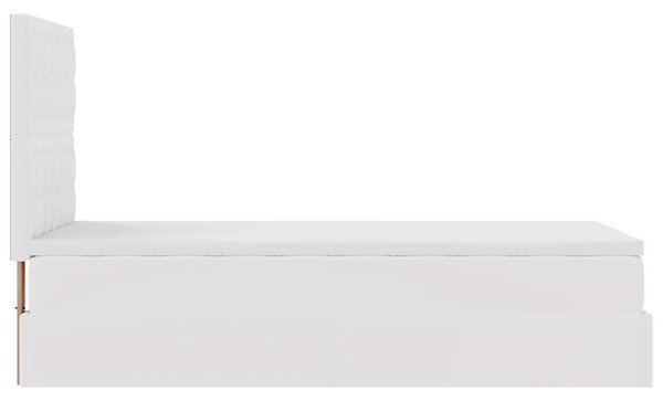 VidaXL fehér műbőr ottomán ágy matraccal 80x200cm