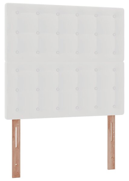VidaXL fehér műbőr ottomán ágy matraccal 80x200cm