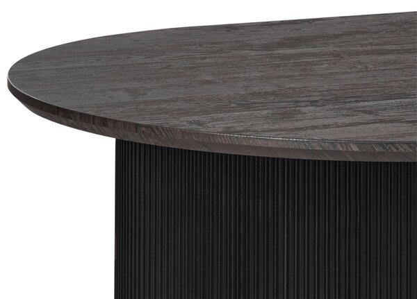Étkezőasztal SAVORY Fekete 180 cm 90 cm