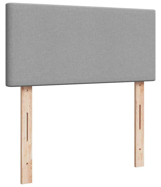 VidaXL Ottomán ágy matraccal világosszürke 100x200 cm szövet