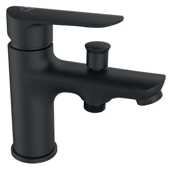 Laveo Appia, kád/zuhany csaptelep kádhoz h-150, fekete, LAV-BLP_71JD