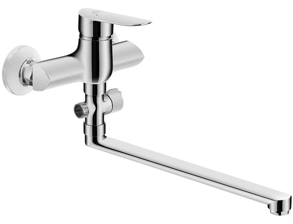 Laveo Appia, falra szerelhető kád/zuhany csaptelep h-185, króm, LAV-BLP_01FD