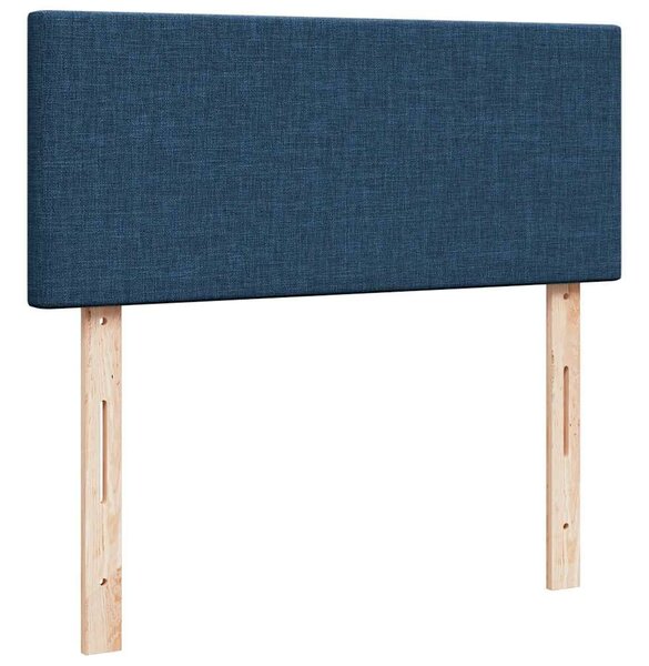 VidaXL Ottomán ágy matraccal kék 120x200 cm szövet