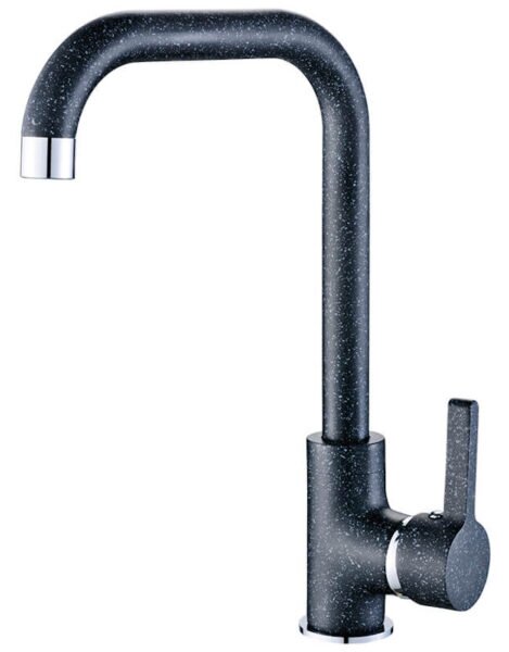 Laveo Lena, álló konyhai csaptelep h-302, fekete, LAV-BKU_765D