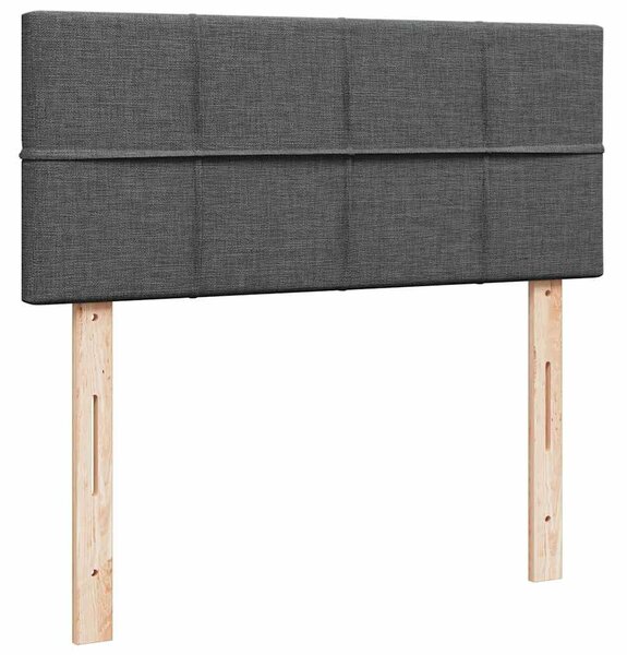 VidaXL Ottomán ágy matraccal sötétszürke 120x200 cm szövet