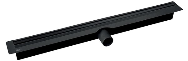 Laveo Slim, zuhany lefolyó 50 cm, fekete, LAV-COS_750D