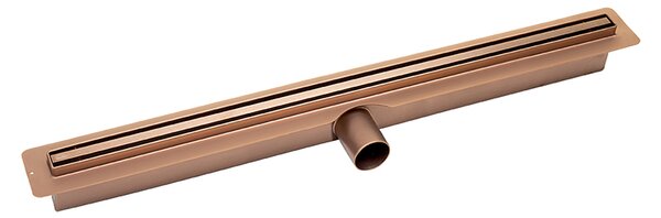 Laveo Slim, lineáris lefolyó ráccsal 50 cm, rózsaszín arany, LAV-COS_850D