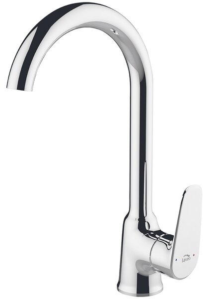 Laveo Rondo, álló konyhai csaptelep h-302, króm, LAV-BLX_068D