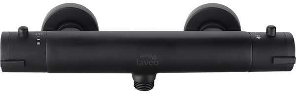 Laveo Termico, falra szerelhető zuhanycsap h-61, fekete, LAV-BAT_74TD