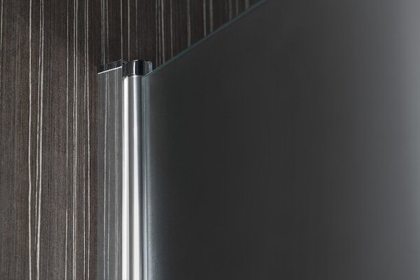 Aqualine Aqualine, PILOT csuklós zuhanyajtó 700mm, BRICK üveg, PT070W