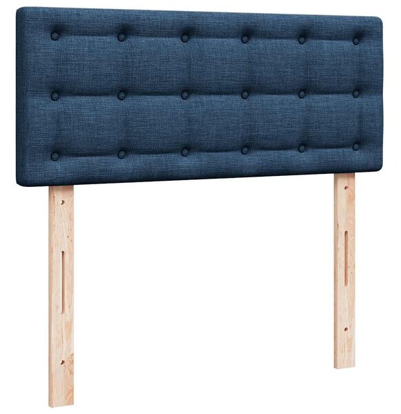 VidaXL Ottomán ágy matraccal kék 120x200 cm szövet