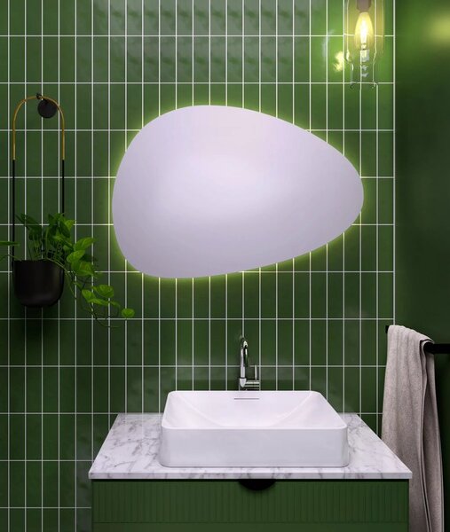 Sapho Sapho, STEN LED háttérvilágítású tükör 80x55cm, NA280