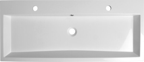 Sapho Sapho, ORINOKO mosdó, márvány, 100x42 cm, 2 lyuk csaptelepekhez, fehér, OR101