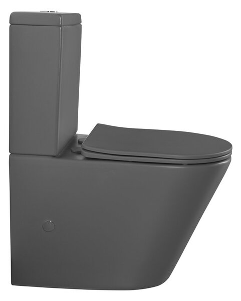 Sapho Sapho, DARIO RIMLESS WC kombi csésze tartállyal, alsó/hátsó hulladék, fehér, PC1012WRGR