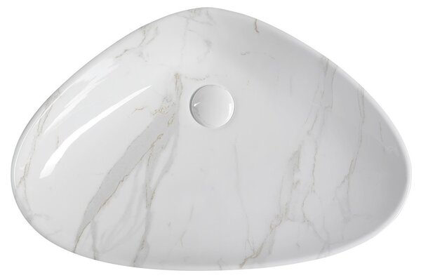 Sapho Sapho, DALMA kerámia munkalap mosogató 58,5x39 cm, kő-carrara utánzat, MM217