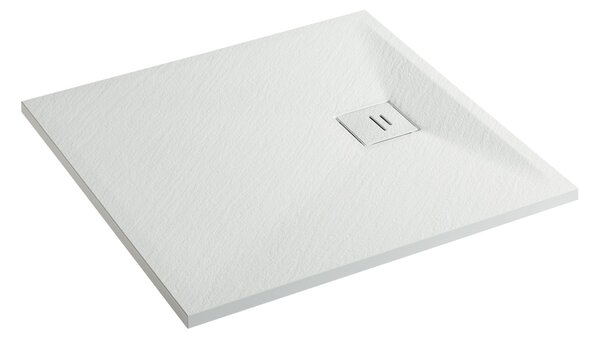 Erga Hyper, SMC zuhanytálca 90x70x2,6 cm + szifon, fehér matt, ERG-V06-SMC-7090S-WH