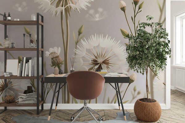 Fotótapéta Finom virágok lágy palettán, Modern fotótapéta, Modern fotótapéta, w02619 - Muralas.hu