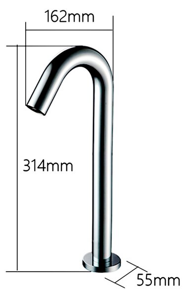 Sapho Sapho, érzékelőállvány elem, 6V DC (4xAA), króm, PS342XL
