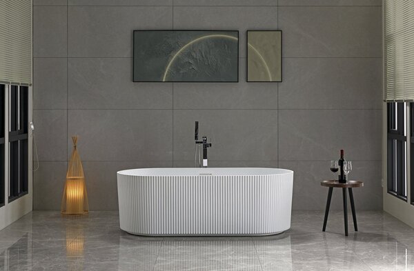 Aqualine Aqualine, TURIA szabadon álló kád 170x80cm, fehér, E2780