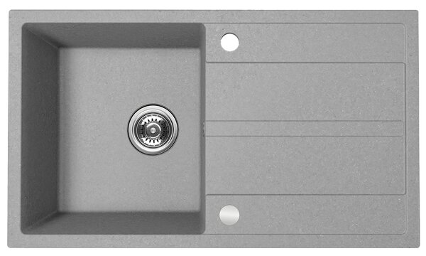 Kuchinox Viti, 1 rekeszes gránit mosogató 760x440x175 mm + szifon, szürke, LAV-SBX_511Y