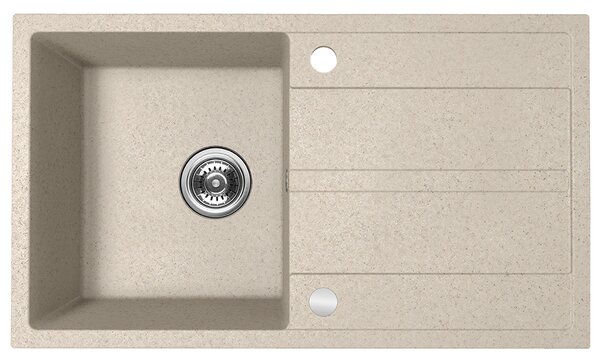 Kuchinox Viti, 1 rekeszes gránit mosogató 760x440x175 mm + szifon, bézs, LAV-SBX_411Y
