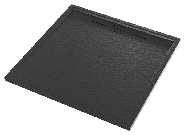 Gamma Erga Almac, SMC zuhanytálca 90 x 90 x 3 cm, fekete matt, ERG-GMA-AL-9090BK