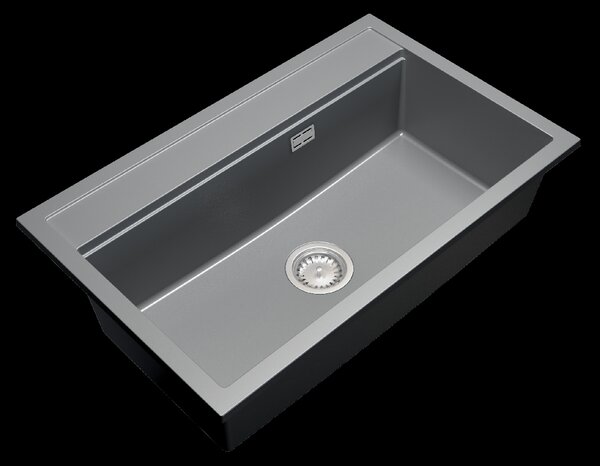 Gamma Advance, 1 rekeszes gránit mosogató 805x505x210 mm, szürke, GMA-ZLE000119