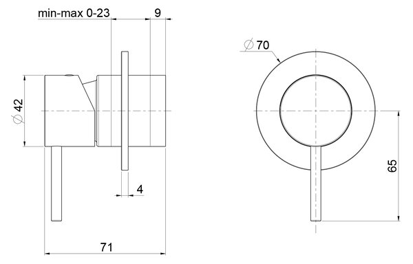 Sapho Sapho, ULTRAMIX rejtett zuhanycsaptelep, 1 kimenet, króm, UT041