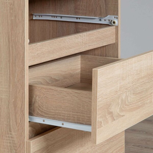 Fésülködőasztal tükörrel, jobb oldali P142_90 - sonoma