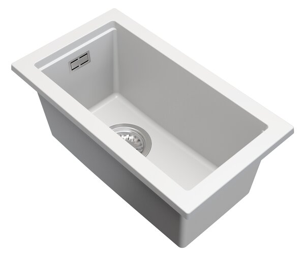 Gamma Decor 2850, 1 rekeszes gránit mosogató 280x500x207 mm, fehér, GMA-ZLE000160